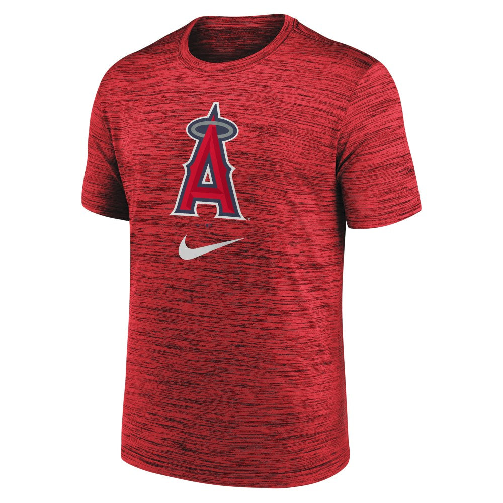 Los Angeles Angels Nike Logo Velocity Performance T-Shirt - Red - Nike on Sale