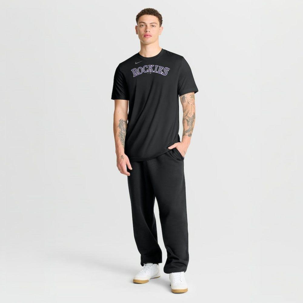 Colorado Rockies Nike New Legend Wordmark Dri-FIT T-Shirt - Black - Nike on Sale