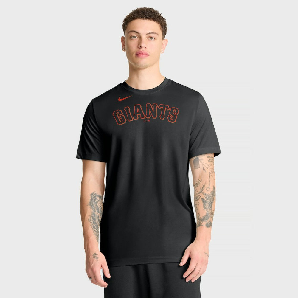 San Francisco Giants Nike New Legend Wordmark Dri-FIT T-Shirt - Black - Nike Sale