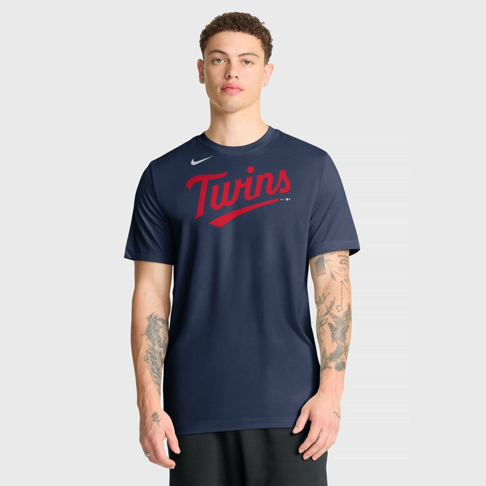 Minnesota Twins Nike New Legend Wordmark Dri-FIT T-Shirt - Navy - Nike on Sale