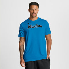 Miami Marlins Nike New Legend Wordmark Dri-FIT T-Shirt - Light Blue - Nike Online