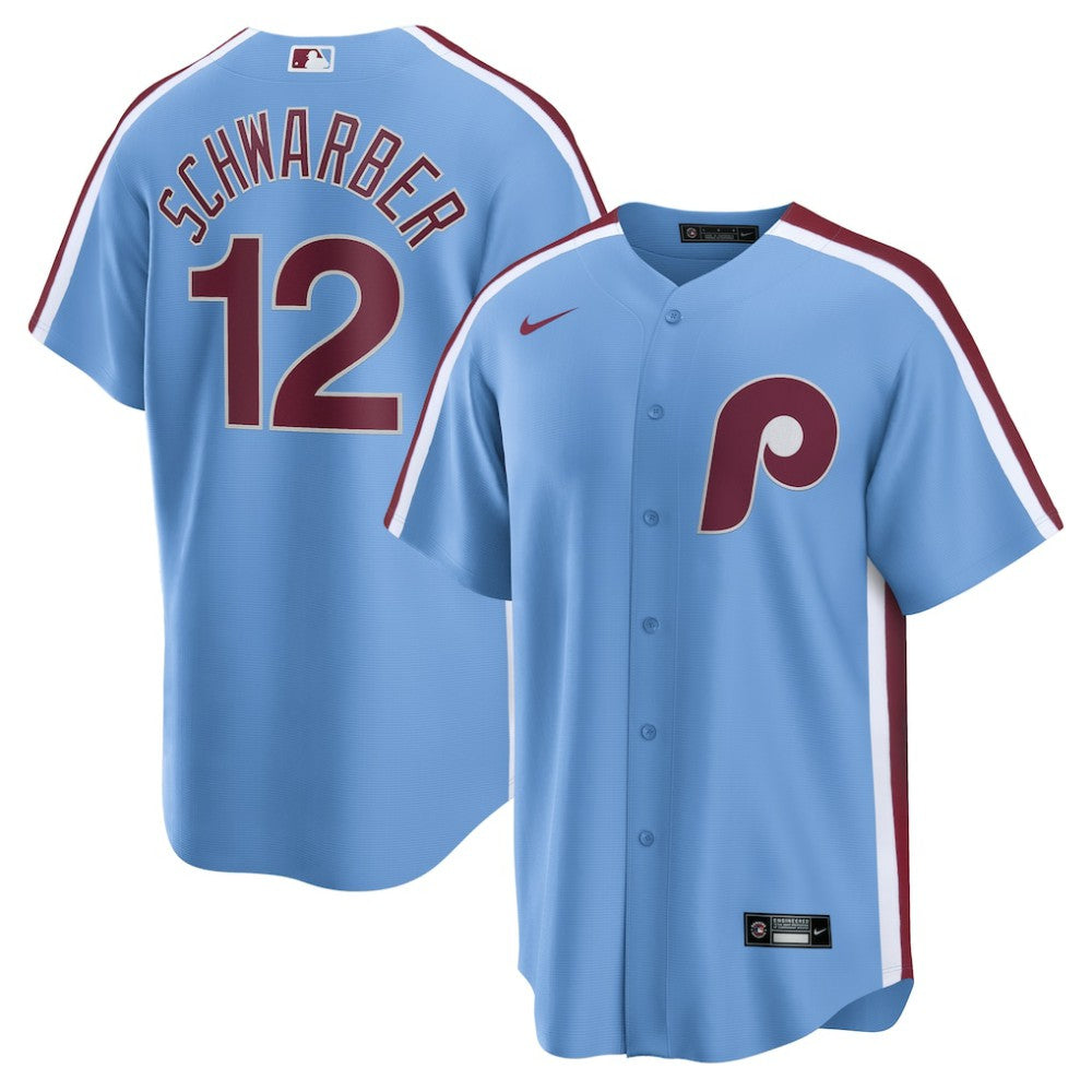 Kyle Schwarber Philadelphia Phillies Nike Alternate, 1st Replica Jersey - Light Blue - Nike Sale
