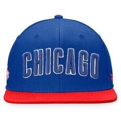 Chicago Cubs Fanatics Fundamental Two-Tone Fitted Hat - Royal/Red - Fanatics Lifestyle