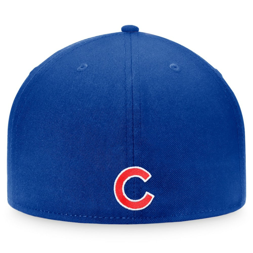 Chicago Cubs Fanatics Fundamental Two-Tone Fitted Hat - Royal/Red - Fanatics Lifestyle