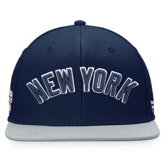 New York Yankees Fanatics Fundamental Two-Tone Fitted Hat - Navy/Gray - Fanatics on Sale