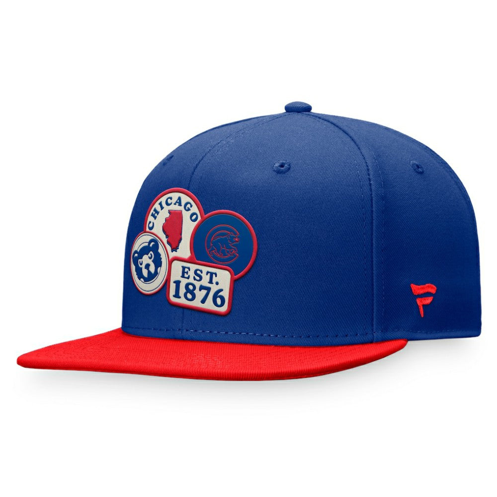 Chicago Cubs Fanatics Heritage Patch Fitted Hat - Royal - Fanatics on Sale