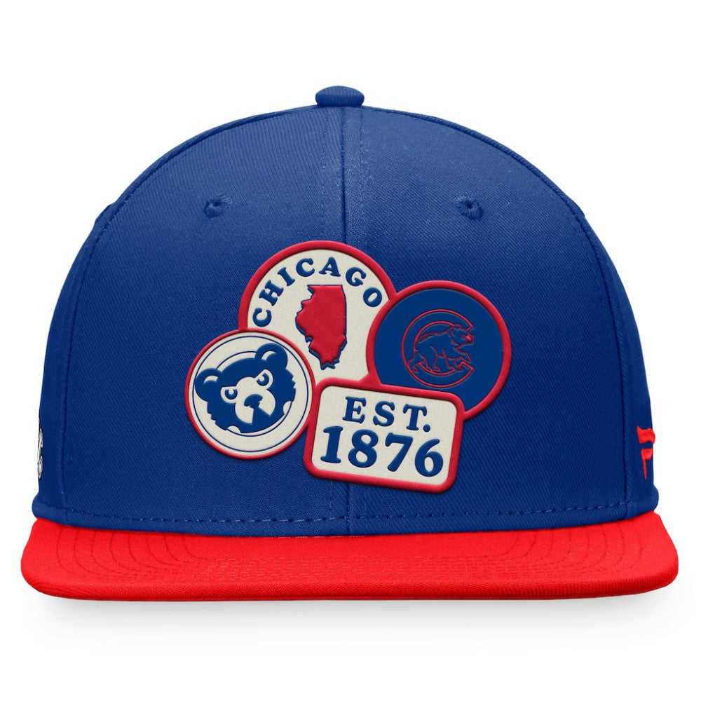 Chicago Cubs Fanatics Heritage Patch Fitted Hat - Royal - Fanatics on Sale