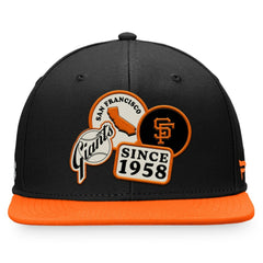San Francisco Giants Fanatics Heritage Patch Fitted Hat - Black/Orange - Fanatics Online