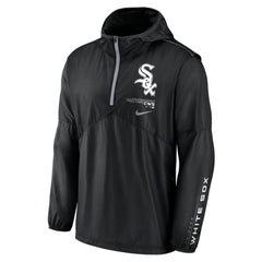 Chicago White Sox Nike Authentic Night Game Performance Half-Zip Windbreaker - Black - Nike on Sale