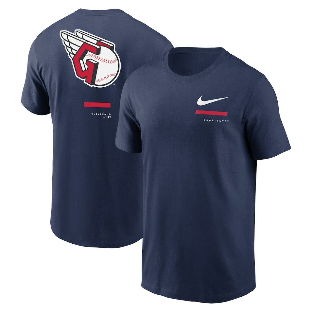 Cleveland Guardians Nike Over the Shoulder T-Shirt - Navy - Nike Discount