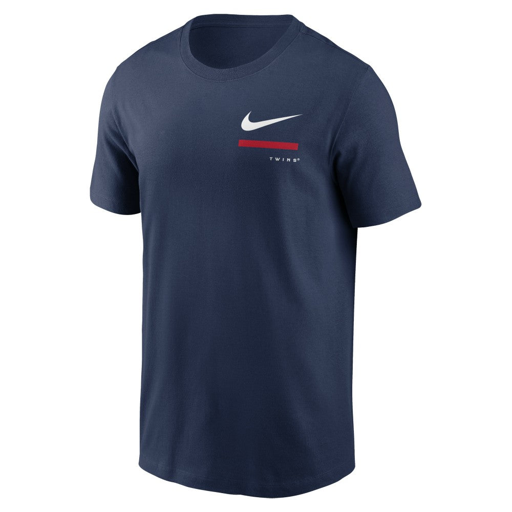 Minnesota Twins Nike Over the Shoulder T-Shirt - Navy - Nike Lifestyle