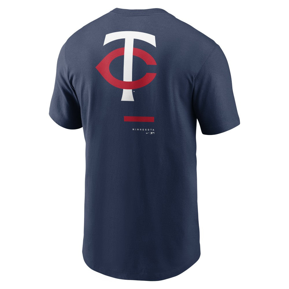 Minnesota Twins Nike Over the Shoulder T-Shirt - Navy - Nike Lifestyle