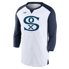 Chicago White Sox Nike Rewind 3/4-Sleeve T-Shirt - White/Navy - Nike Online
