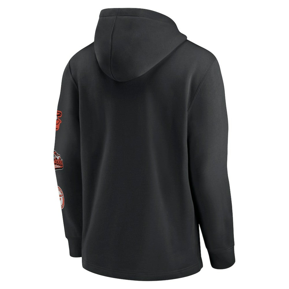 Baltimore Orioles Nike Rewind Lefty Pullover Hoodie - Black - Nike Lifestyle