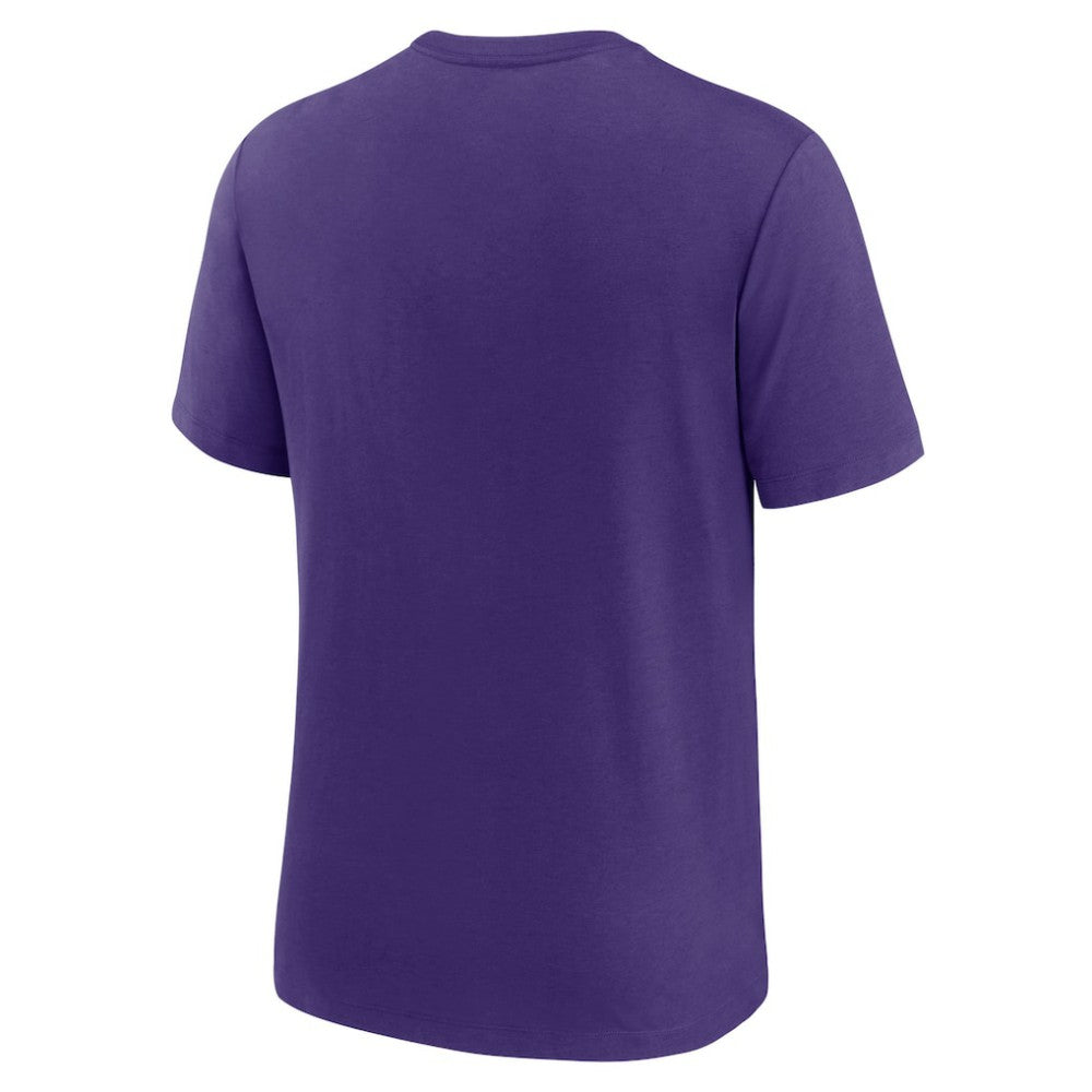 Tampa Bay Rays Nike Rewind Review Slash Tri-Blend T-Shirt - Heather Purple - Nike Discount