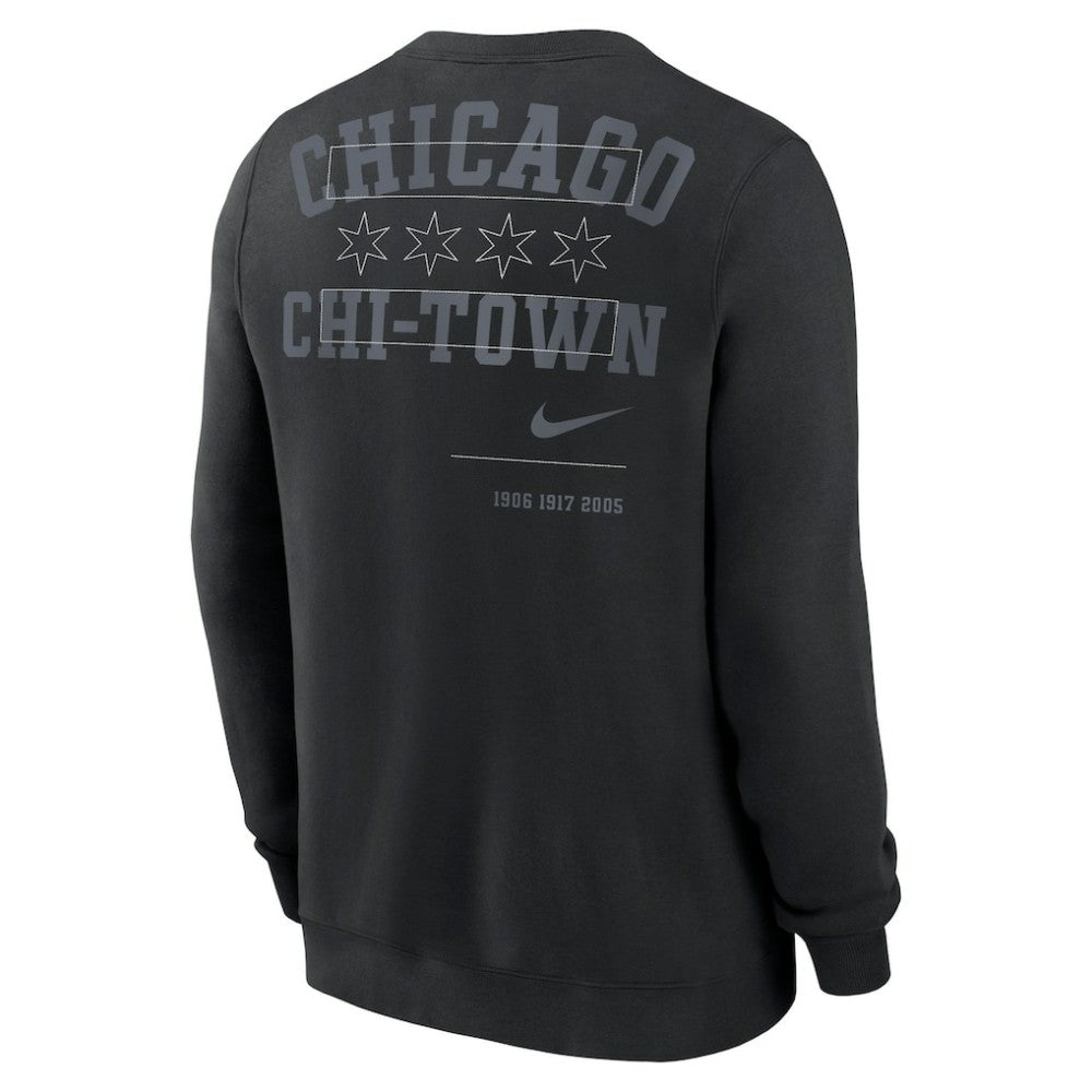 Chicago White Sox Nike Statement Ball Game Fleece Pullover Sweatshirt - Black - Nike Lifestyle
