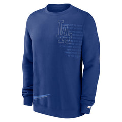 Los Angeles Dodgers Nike Statement Ball Game Fleece Pullover Sweatshirt - Royal - Nike Lifestyle