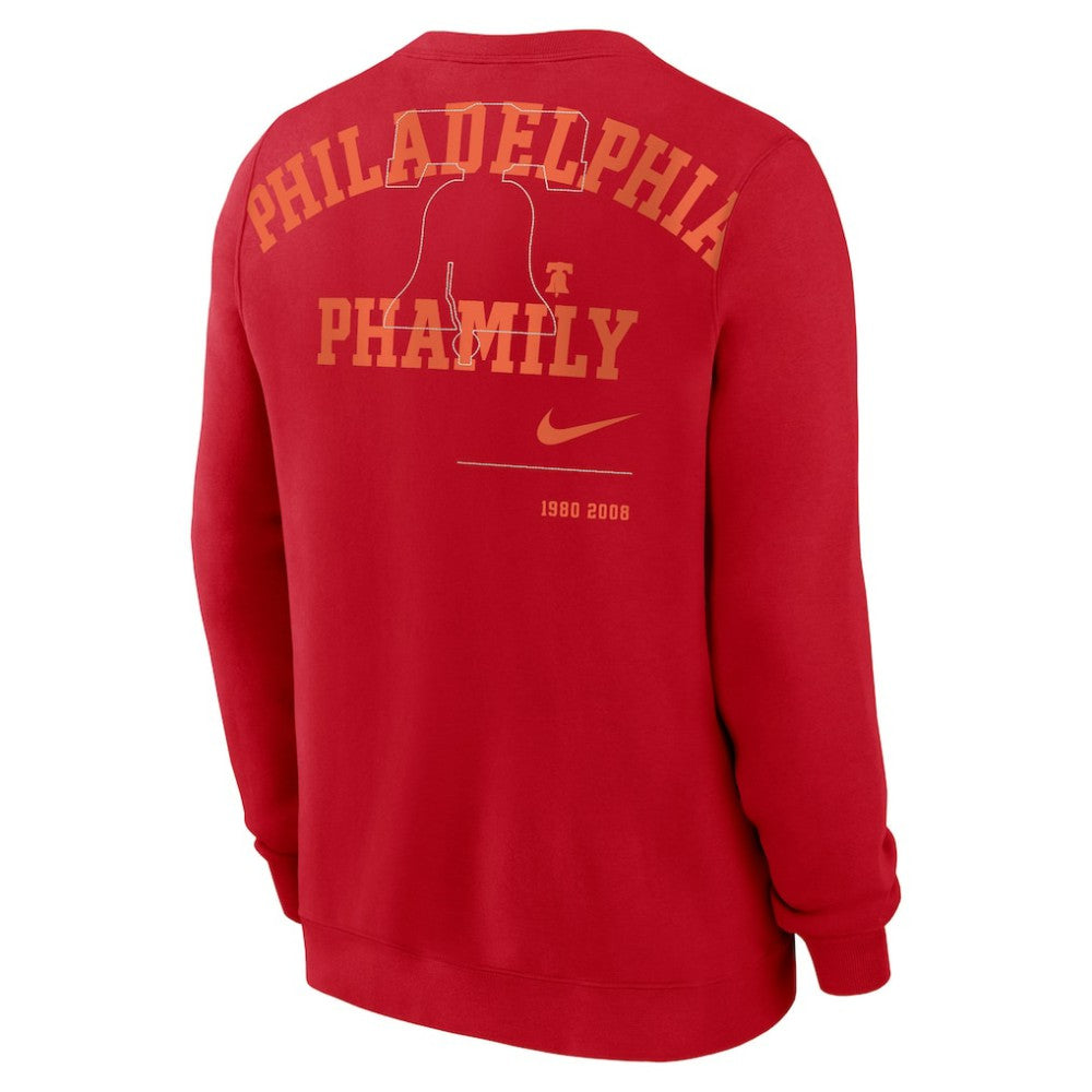 Philadelphia Phillies Nike Statement Ball Game Fleece Pullover Sweatshirt - Red - Nike Sale