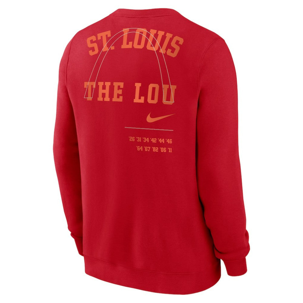 St. Louis Cardinals Nike Statement Ball Game Fleece Pullover Sweatshirt - Red - Nike Online