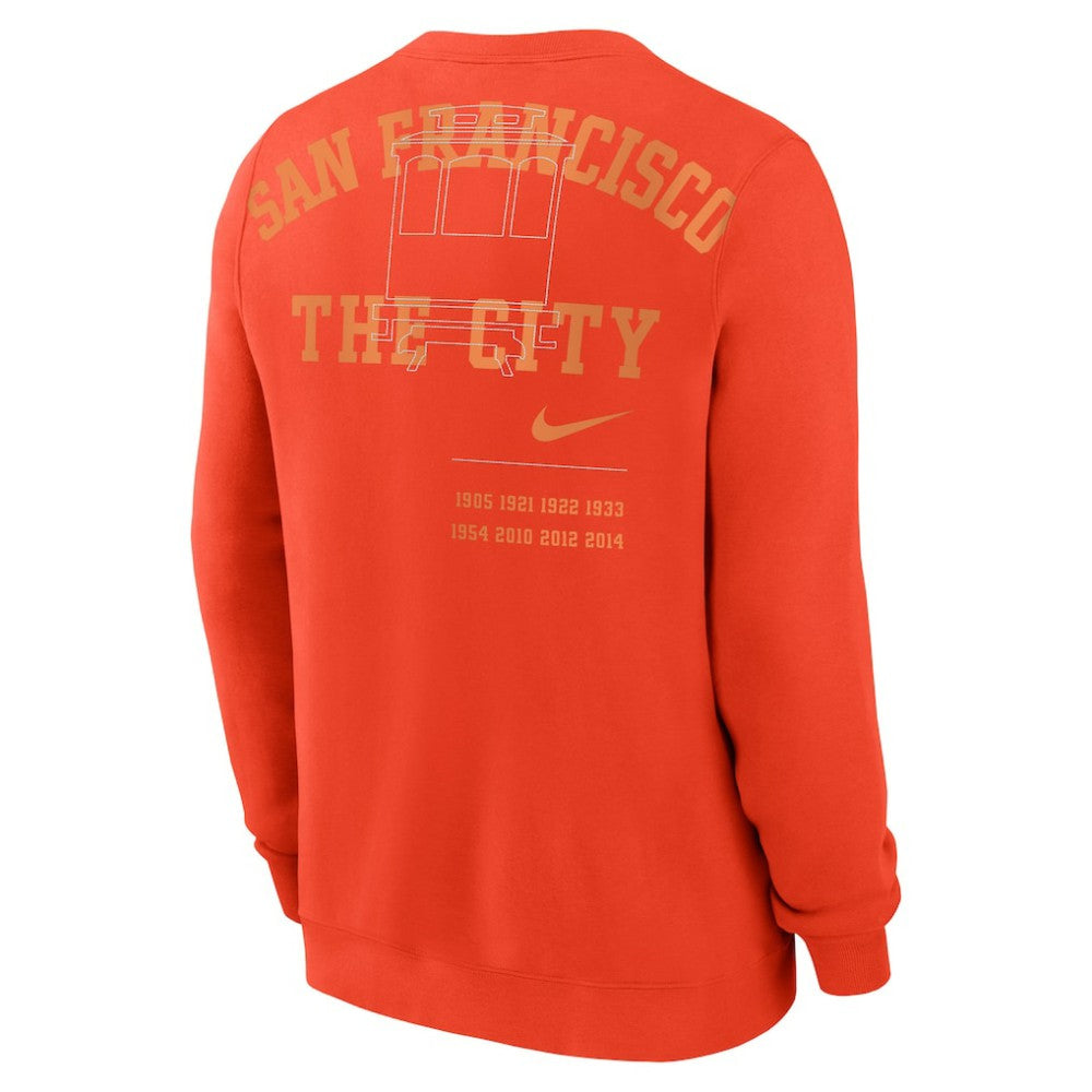 San Francisco Giants Nike Statement Ball Game Fleece Pullover Sweatshirt - Orange - Nike Sale