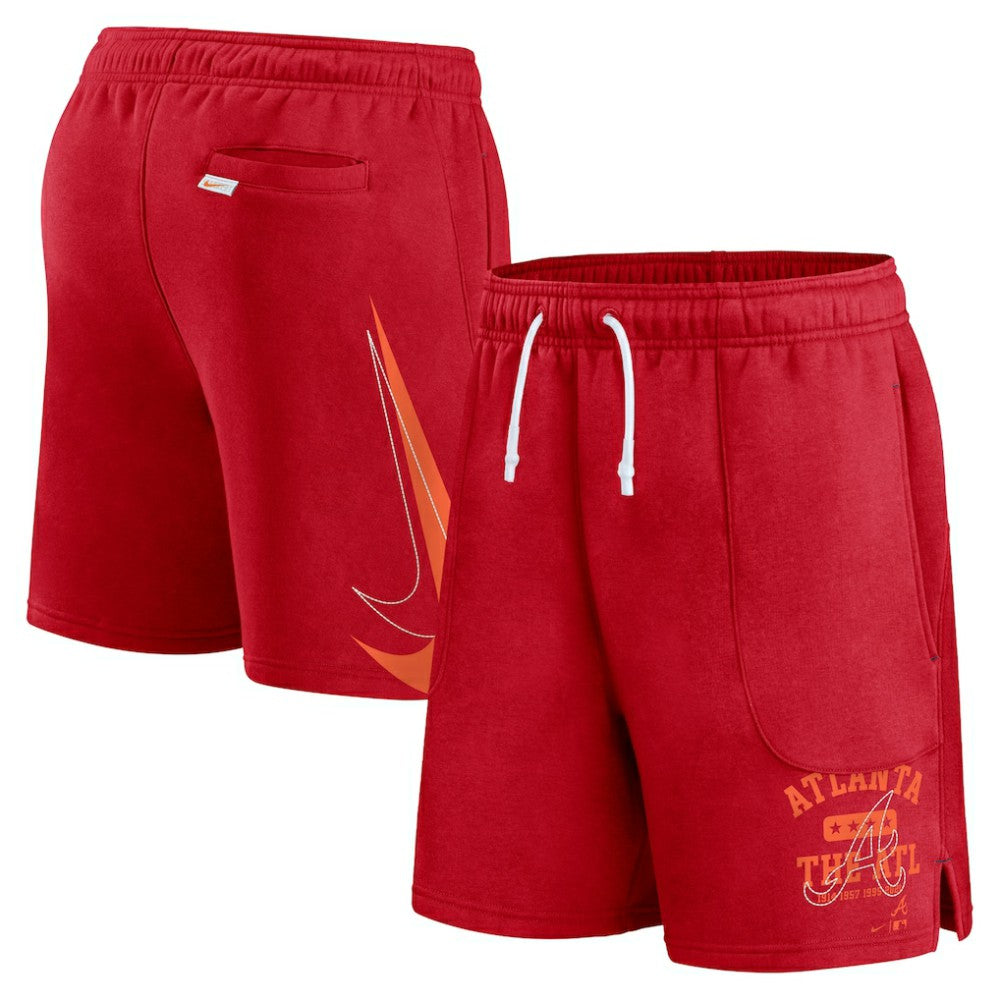 Atlanta Braves Nike Statement Ball Game Shorts - Red - Nike on Sale