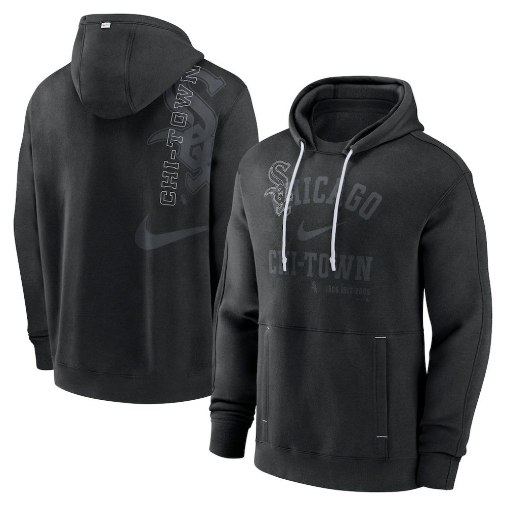 Chicago White Sox Nike Statement Ball Game Pullover Hoodie - Black - Nike Online