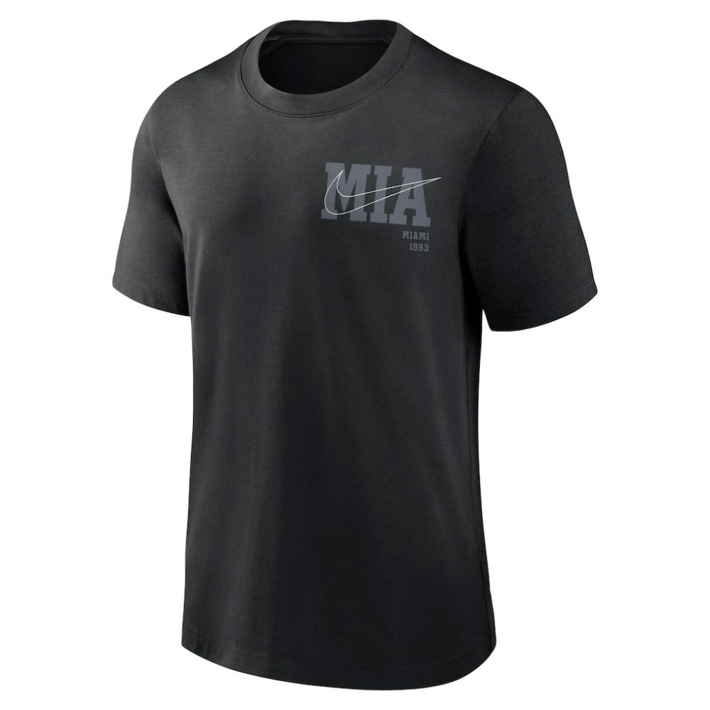 Miami Marlins Nike Statement Game Over T-Shirt - Black - Nike Discount