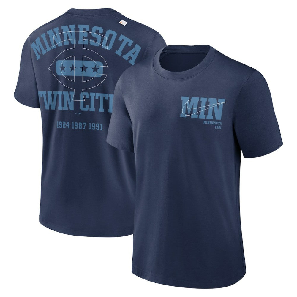 Minnesota Twins Nike Statement Game Over T-Shirt - Navy - Nike Discount
