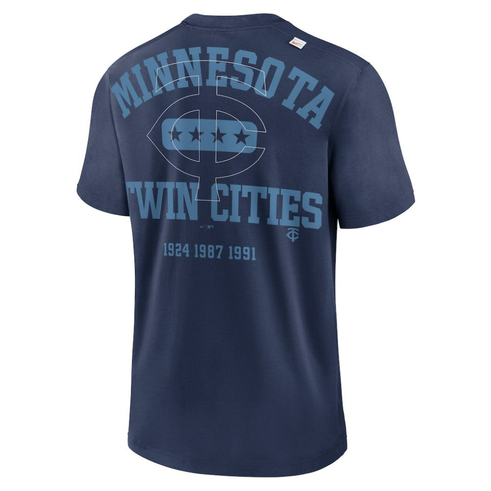 Minnesota Twins Nike Statement Game Over T-Shirt - Navy - Nike Discount