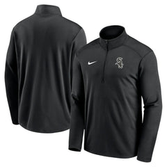 Chicago White Sox Nike Agility Pacer Performance Half-Zip Top - Black - Nike Lifestyle
