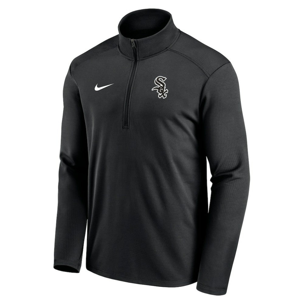 Chicago White Sox Nike Agility Pacer Performance Half-Zip Top - Black - Nike Lifestyle
