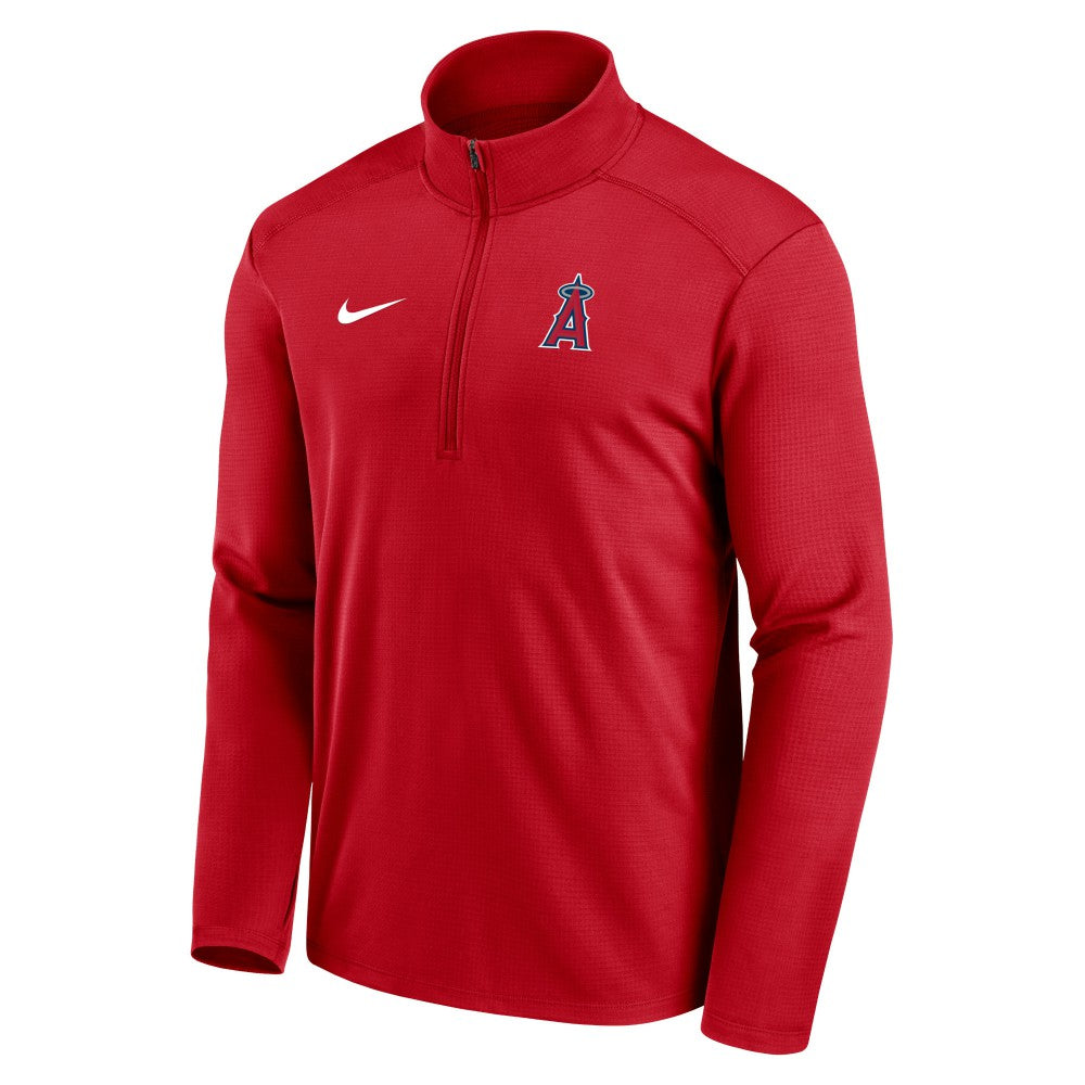Los Angeles Angels Nike Agility Pacer Lightweight Performance Half-Zip Top - Red - Nike on Sale
