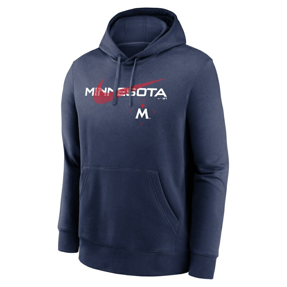 Minnesota Twins Nike 2023 Swoosh Neighborhood Pullover Hoodie - Navy - Nike on Sale