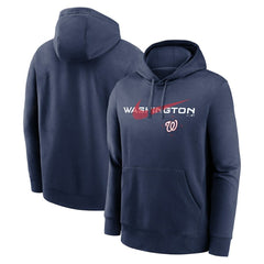 Washington Nationals Nike Swoosh NeighborHOOD Pullover Hoodie - Navy - Nike Online