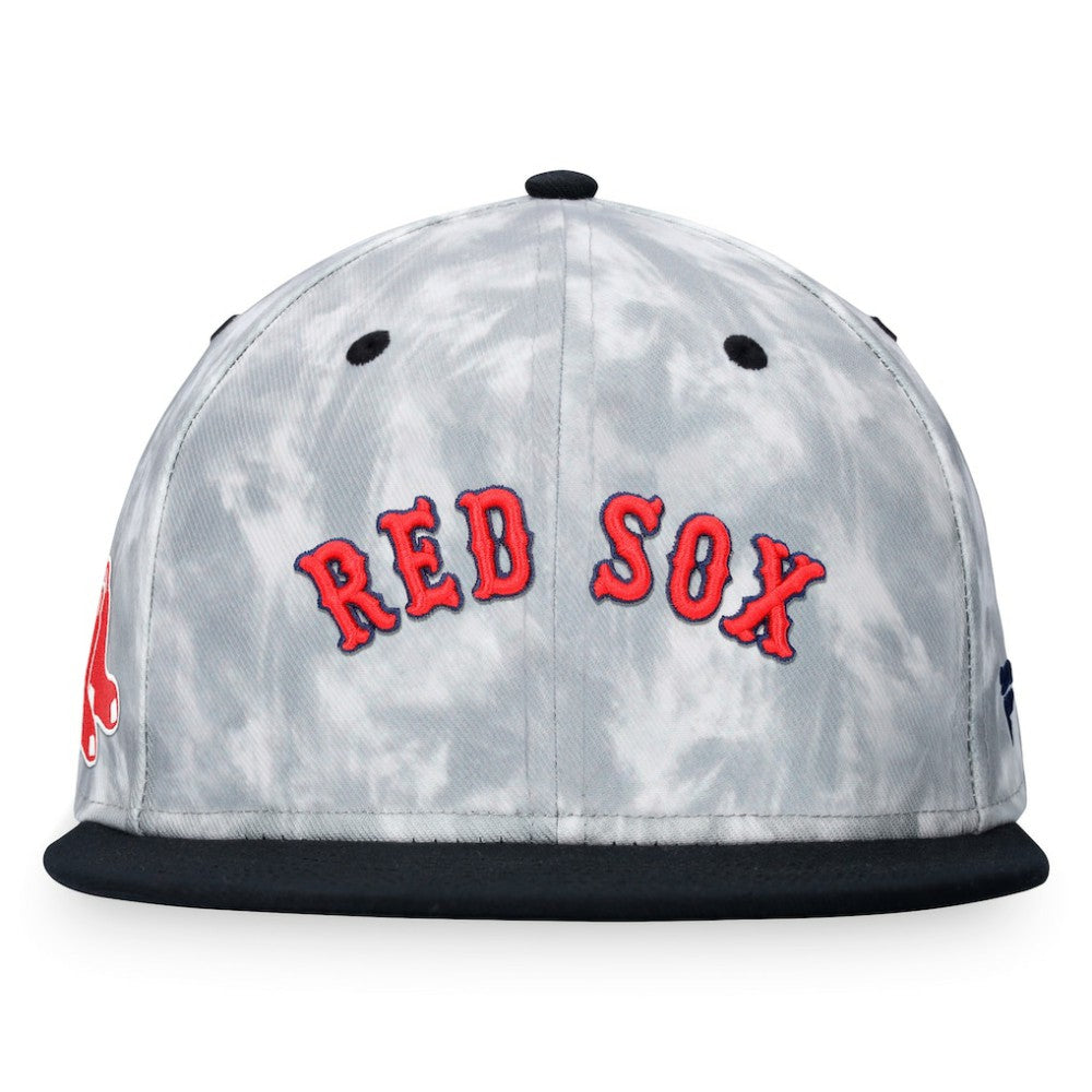 Boston Red Sox Fanatics Smoke Dye Fitted Hat - Black/White - Fanatics Lifestyle