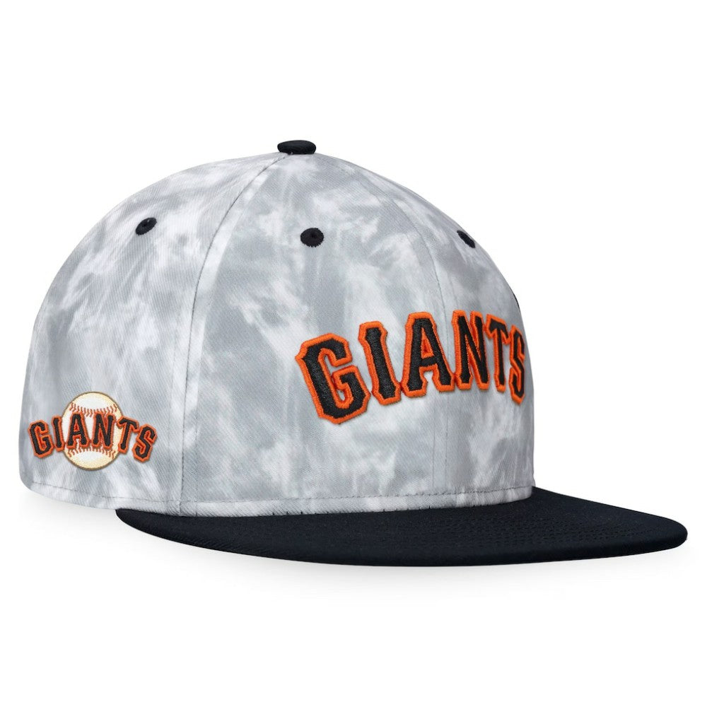 San Francisco Giants Fanatics Smoke Dye Fitted Hat - Black/White - Fanatics Sale