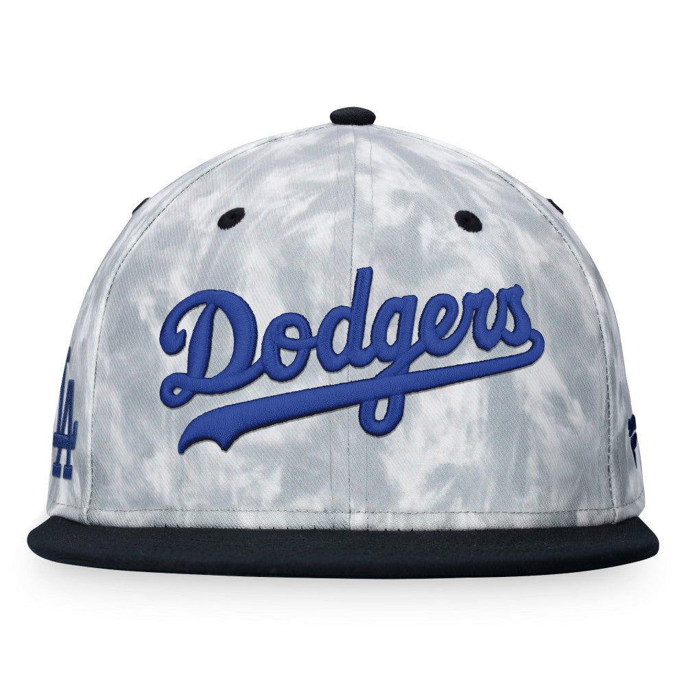 Los Angeles Dodgers Fanatics Smoke Dye Fitted Hat - Black/White - Fanatics Lifestyle
