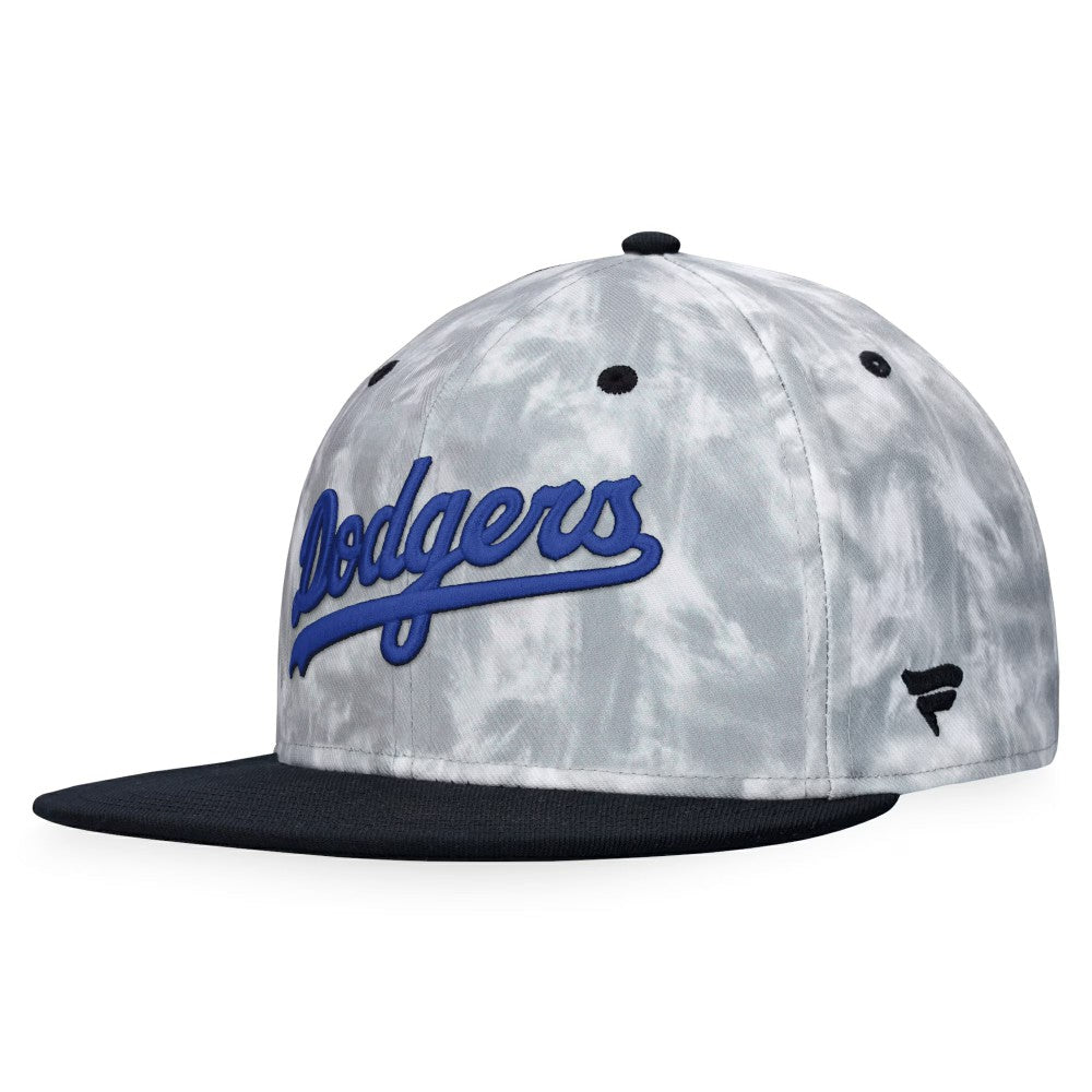 Los Angeles Dodgers Fanatics Smoke Dye Fitted Hat - Black/White - Fanatics Lifestyle