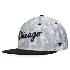 Chicago White Sox Fanatics Smoke Dye Fitted Hat - Black/White - Fanatics Lifestyle