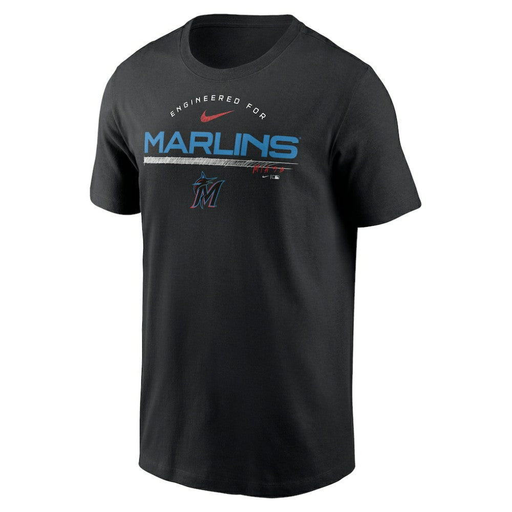 Miami Marlins Nike Team Engineered Performance T-Shirt - Black - Nike Discount