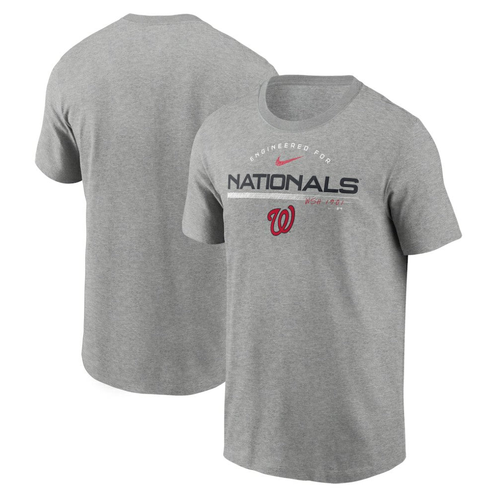Washington Nationals Nike Team Engineered Performance T-Shirt - Heather Gray - Nike Lifestyle
