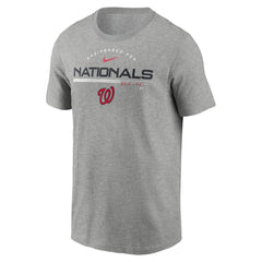 Washington Nationals Nike Team Engineered Performance T-Shirt - Heather Gray - Nike Lifestyle