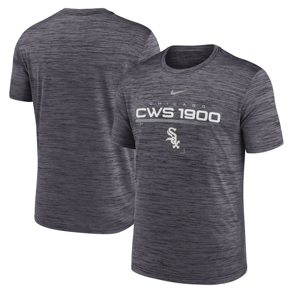 Chicago White Sox Nike Wordmark Velocity Performance T-Shirt - Black - Nike on Sale