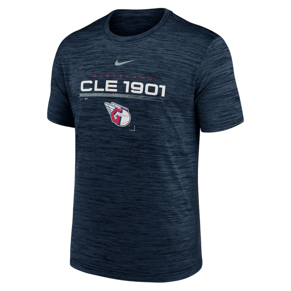 Cleveland Guardians Nike Wordmark Velocity Performance T-Shirt - Navy - Nike Online