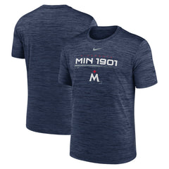 Minnesota Twins Nike Wordmark Velocity Performance T-Shirt - Navy - Nike Online