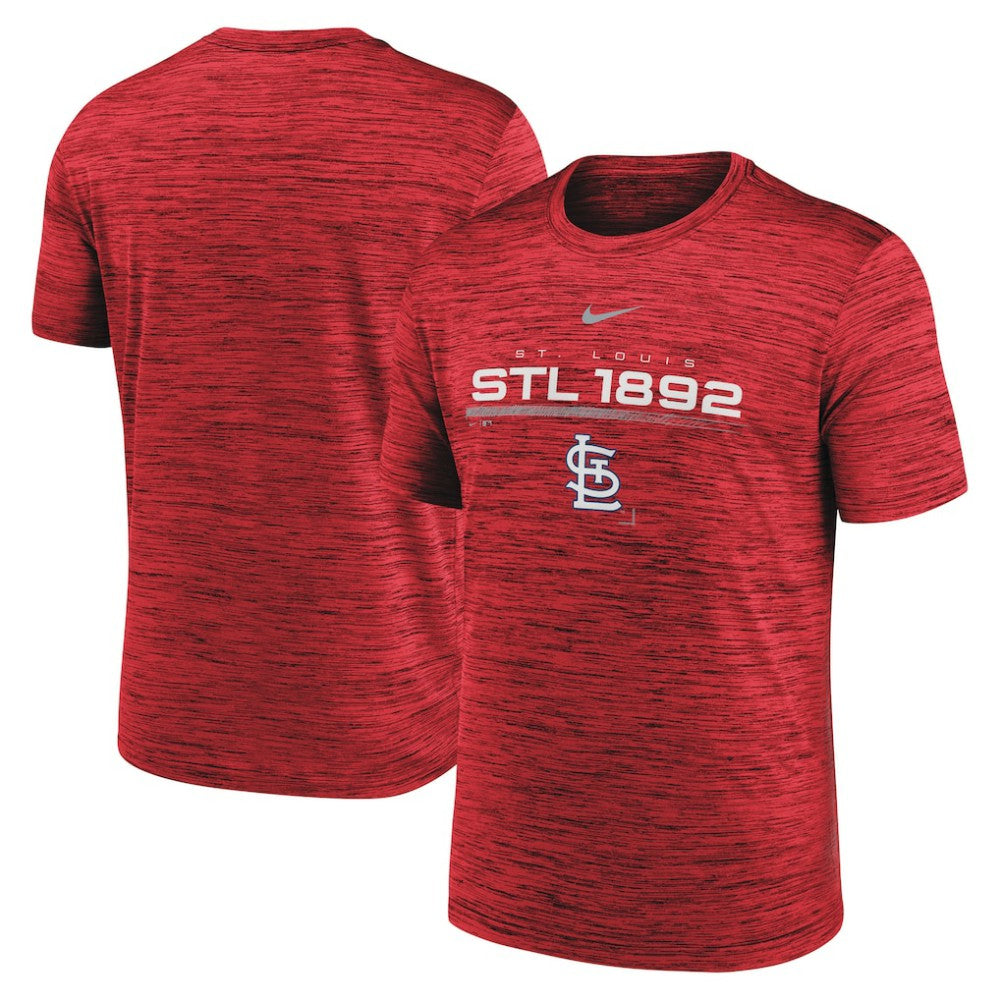 St. Louis Cardinals Nike Wordmark Velocity Performance T-Shirt - Red - Nike on Sale