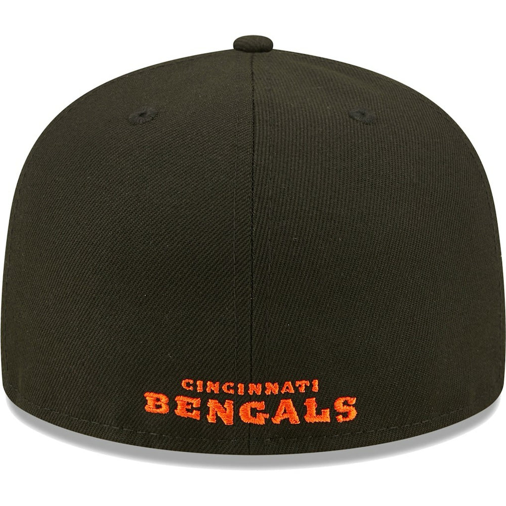Cincinnati Bengals New Era Flawless 59FIFTY Fitted Hat Black