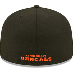 Cincinnati Bengals New Era Flawless 59FIFTY Fitted Hat Black