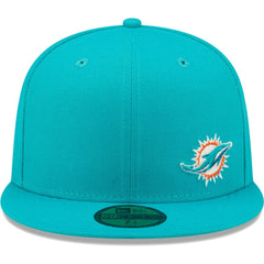 Miami Dolphins New Era Flawless 59FIFTY Fitted Hat Aqua