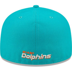 Miami Dolphins New Era Flawless 59FIFTY Fitted Hat Aqua